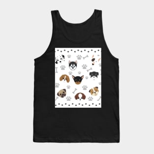 Cute Puppy Dog Pattern Design - Perfect Gift for Dog Lovers Tank Top